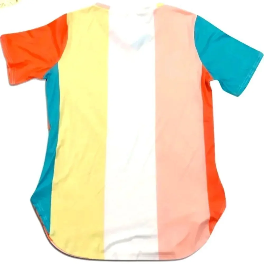 Women's Plus Colorblock Short Sleeve Top sz 4X